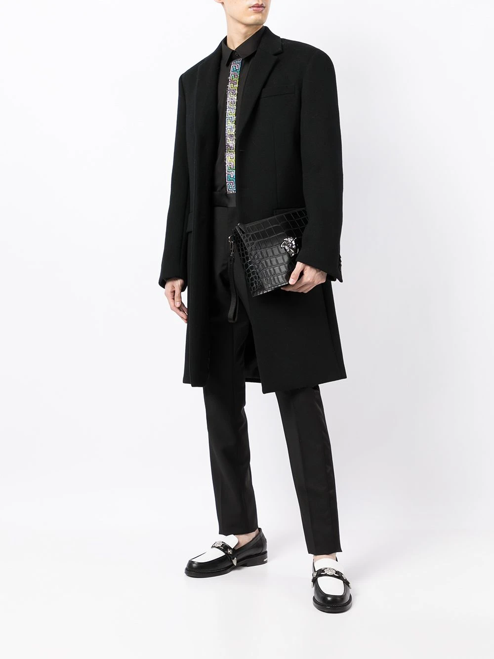 Bonne Qualité Versace Pochette à plaque Medusa pochettes & minaudières homme 4 Versace pochette à plaque Medusa