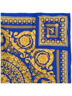Versace foulard en soie à imprimé Barocco