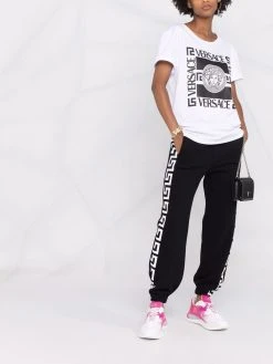 Versace pantalon de jogging à motif Greca