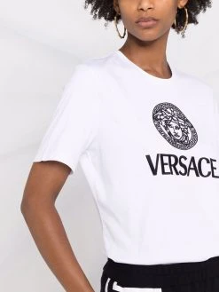 Versace t-shirt à logo imprimé