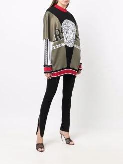 Versace sweat Medusa à empiècements contrastants