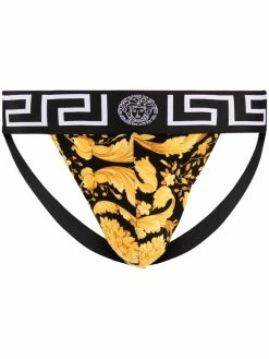 Versace slip à imprimé baroque