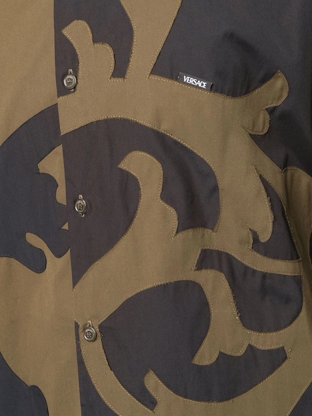 Prix Allégé Versace Chemise en popeline à motif Barocco chemises homme 7 Versace chemise en popeline à motif Barocco