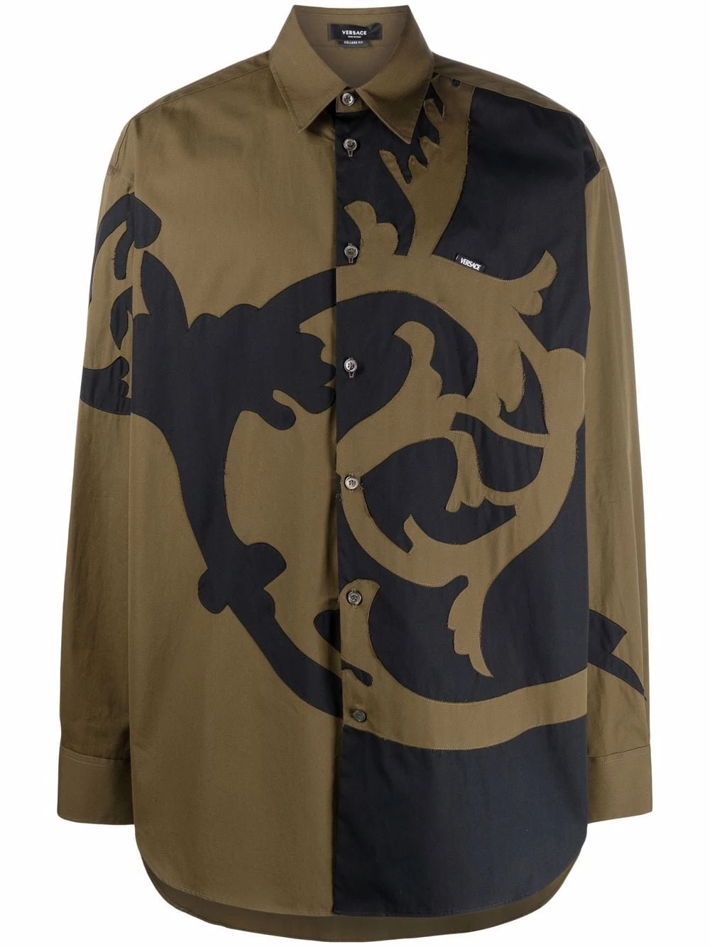 Prix Allégé Versace Chemise en popeline à motif Barocco chemises homme 3 Versace chemise en popeline à motif Barocco