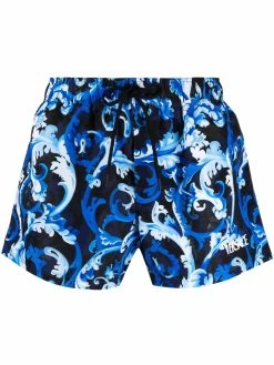 Versace short de bain à imprimé baroque