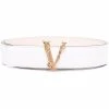 Versace ceinture en cuir à plaque logo