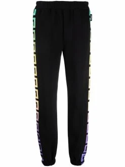 Versace pantalon de jogging à bandes Greca
