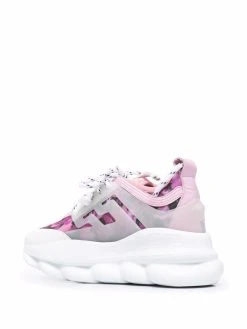 Versace baskets lacées à semelle oversize