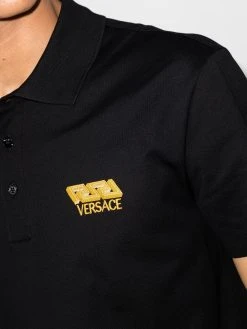 Versace polo La Greca à manches courtes
