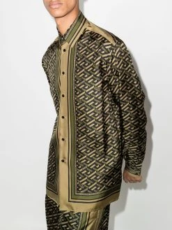 Versace chemise imprimée La Greca Smile