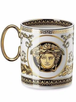 Versace mug Virtus Alphabet N en porcelaine