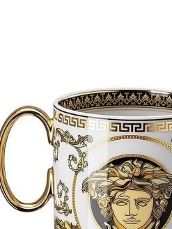 Versace mug Virtus Alphabet V en porcelaine
