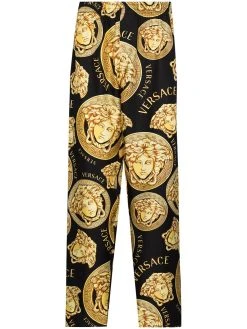 Versace pantalon de pyjama à imprimé Medusa