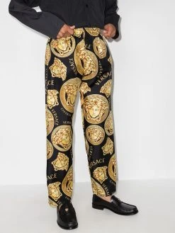 Versace pantalon de pyjama à imprimé Medusa