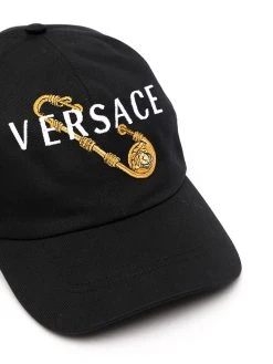 Versace casquette à épingle brodée