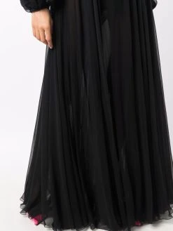 Versace robe longue à encolure cœur