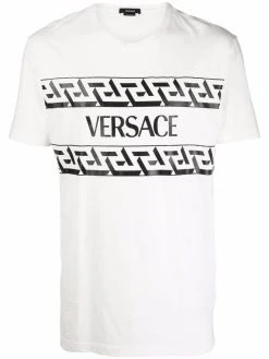 Versace t-shirt à logo Greca imprimé