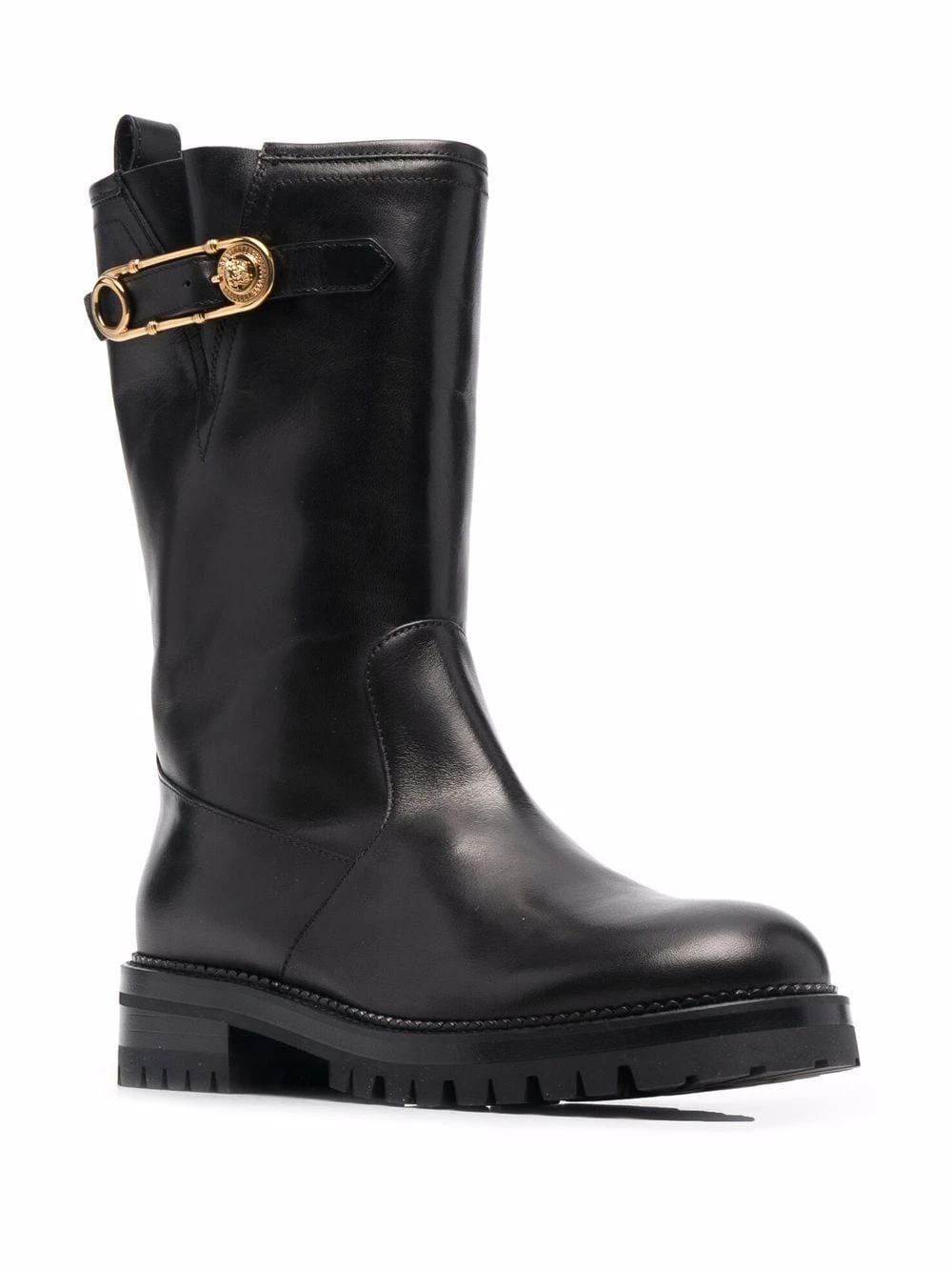 Versace Bottes Safety Pin en cuir de veau Prix Équitable femme 4 Versace bottes Safety Pin en cuir de veau