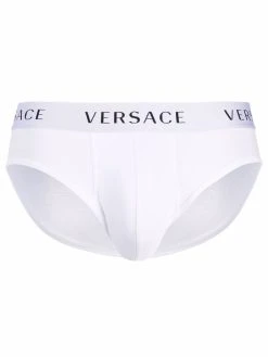 Versace slip à taille à logo