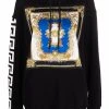 Versace hoodie à imprimé baroque