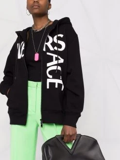 Versace hoodie à logo imprimé