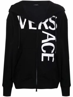 Versace hoodie à logo imprimé
