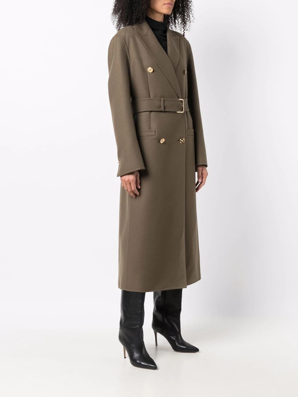 Versace Manteau à taille ceinturée Prix Favorable manteaux croisés & cabans femme 5 Versace manteau à taille ceinturée