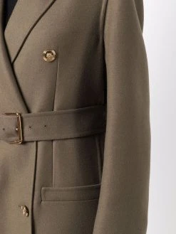 Versace Manteau à taille ceinturée Prix Favorable manteaux croisés & cabans femme 13 Versace manteau à taille ceinturée