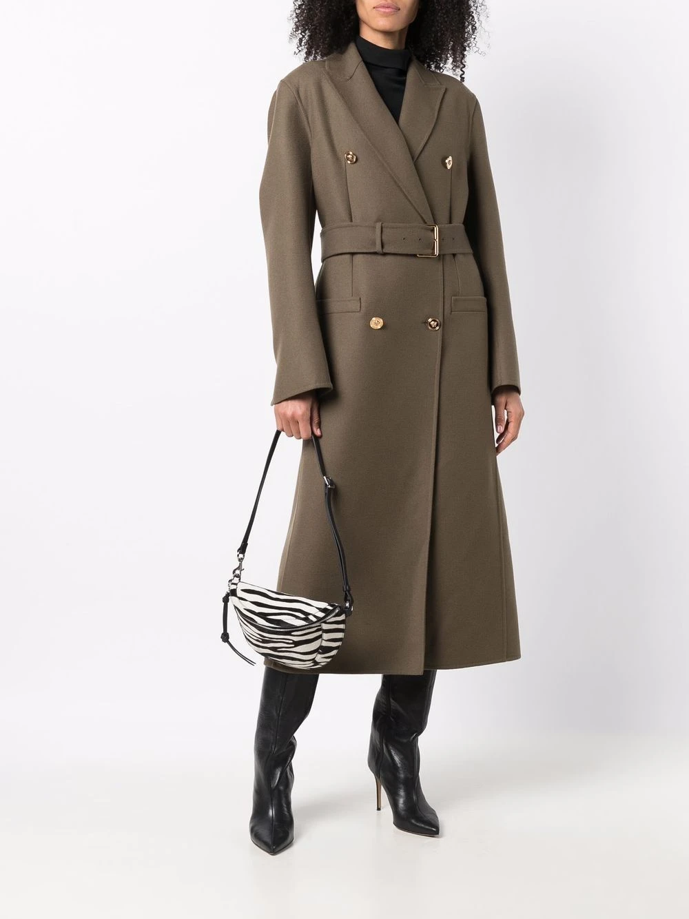 Versace Manteau à taille ceinturée Prix Favorable manteaux croisés & cabans femme 4 Versace manteau à taille ceinturée