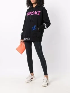 Versace hoodie à logo imprimé
