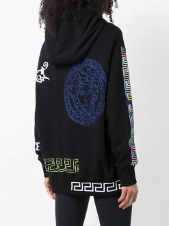 Versace hoodie à logo imprimé