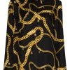 Versace chemise en soie à motif chaînes