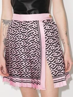 Versace Minijupe plissée à imprimé La Greca Prix Légers jupes taille haute femme 8 Versace minijupe plissée à imprimé La Greca