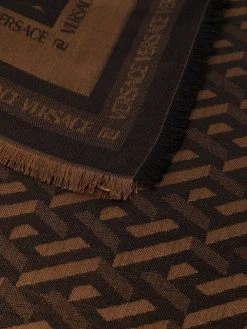 Versace écharpe à motif en jacquard
