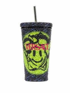 Versace gourde La Greca Medusa ornée de perles