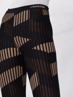 Versace pantalon La Greca évasé