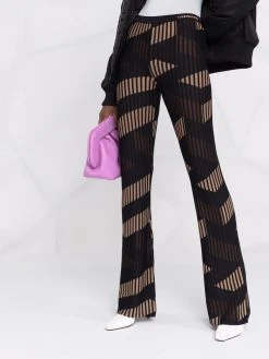 Versace pantalon La Greca évasé