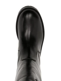 Versace bottines Safety Pin en cuir