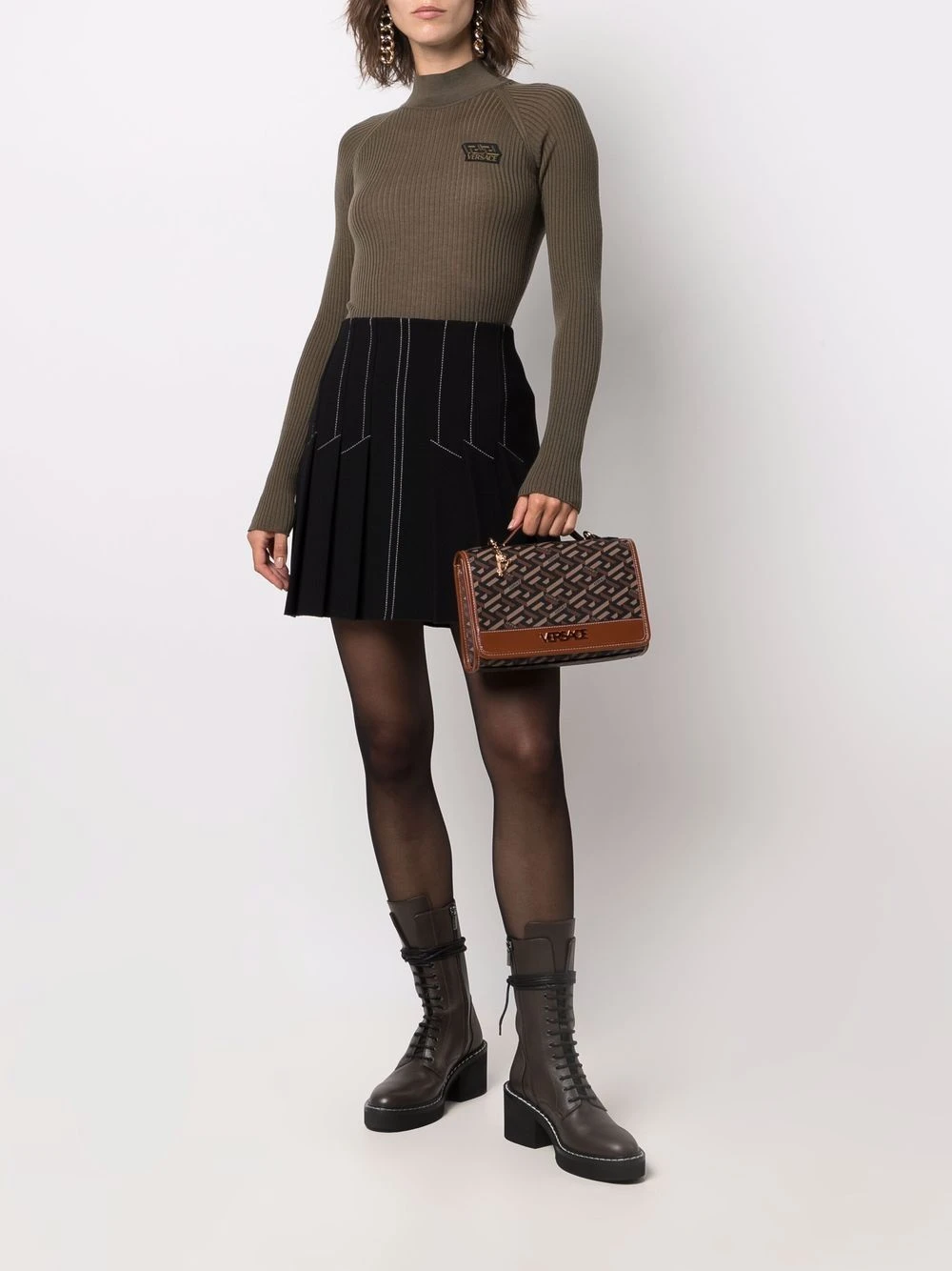 Versace Sac porté épaule La Greca Signature Réduction sacs porté épaule femme 4 Versace sac porté épaule La Greca Signature