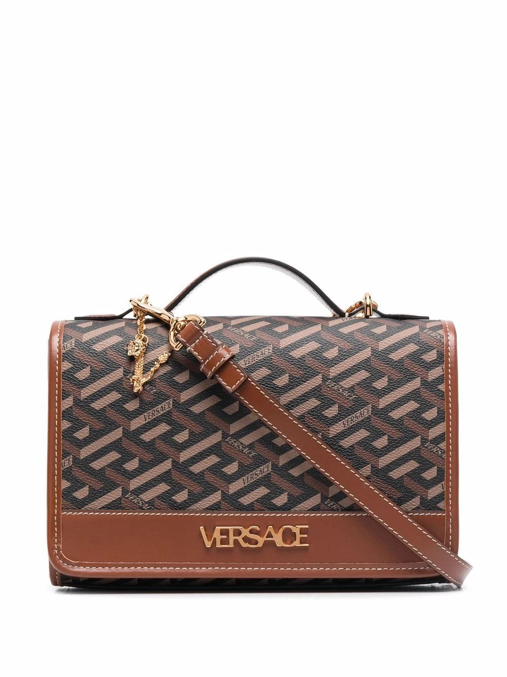 Versace Sac porté épaule La Greca Signature Réduction sacs porté épaule femme 3 Versace sac porté épaule La Greca Signature