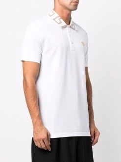 Versace polo à col Greca