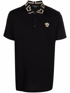 Versace polo à col Greca