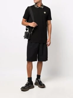 Versace polo à col Greca