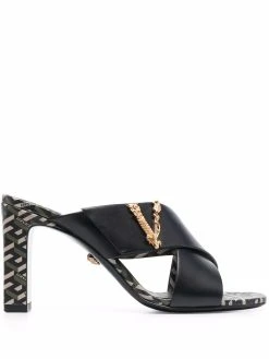 Versace mules Virtus La Greca imprimées