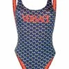 Versace maillot de bain à imprimé géométrique