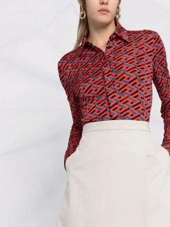 Versace chemise à imprimé Greca