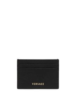Versace porte-cartes en cuir à plaque Medusa
