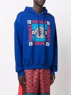 Versace hoodie Medusa à motif imprimé