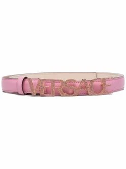 Versace logo-buckle belt