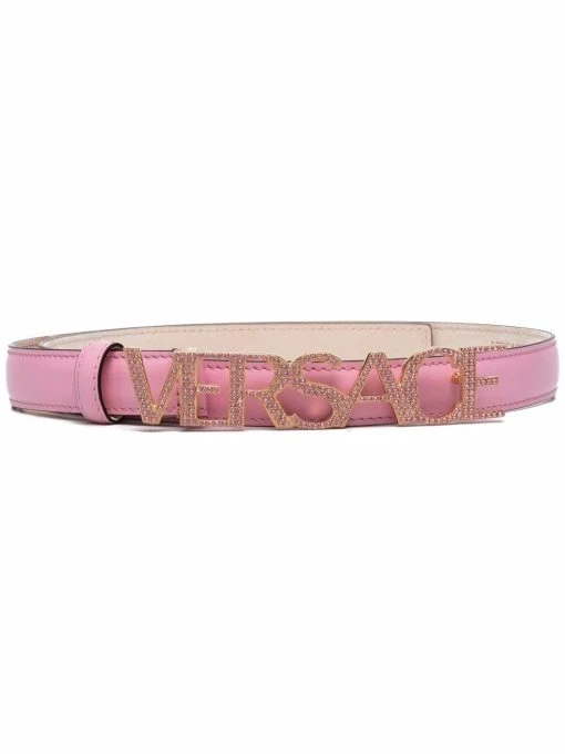 Versace logo-buckle belt